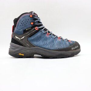 Salewa Alp 2 Ultra Mid GTX Hiking Shoe Women's US Size 6 Java Blue Fluo Coral